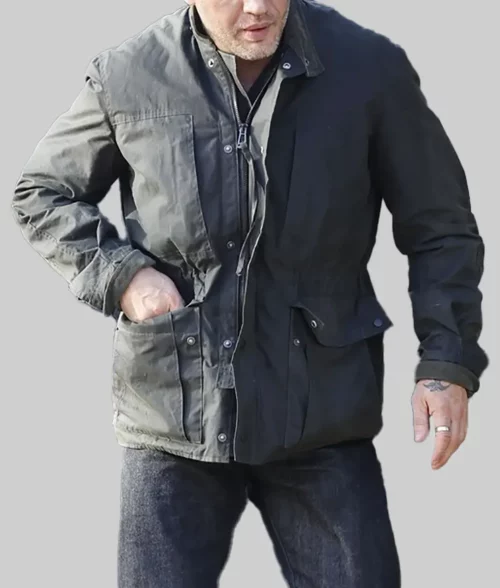 Tom Hardy Black Cotton Jacket - Tom Hardy Black Cotton Jacket - Front View