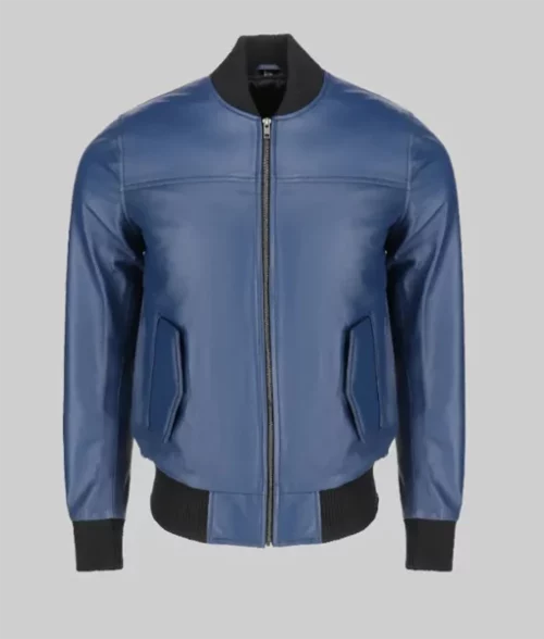 Bert-Mens-Classic-Fit-Blue-Bomber-Leather-Jacket-Mens-Minimalist-Blue-Blouson-Leather-Jacket