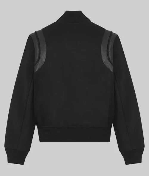 Bookie S02 Sebastian Maniscalco Black Bomber Jacket - Bookie S02 Sebastian Maniscalco (Danny) Black Bomber Jacket - Back View