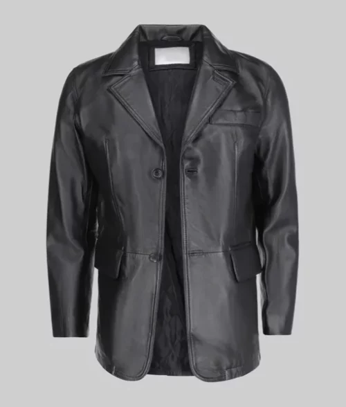 James Men's Black Leather Coat The Leather City