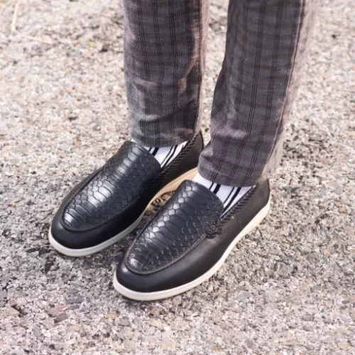 Dean Black Dress Leather Loafers The Leather City