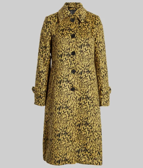 Harlem S03 Meagan Good Leopard Print Wool Coat - Harlem S03 Meagan Good (Camille Parks) Leopard Print Wool Coat - Front View