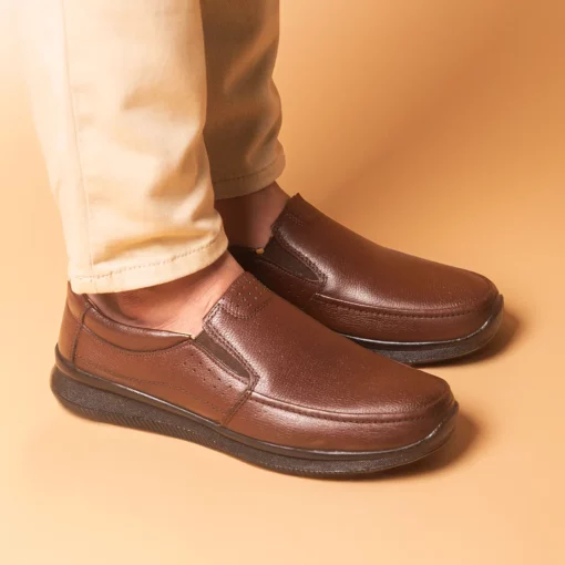 Harry Men's Brown Dress Leather Loafers The Leather City