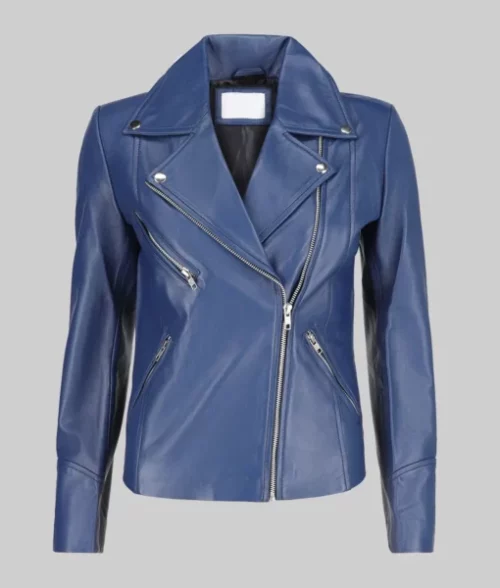 Jill Women's Maroon Moto Asymmetrical Double Rider Leather Jacket Women's Minimalist Maroon Biker Jacket The Leather City