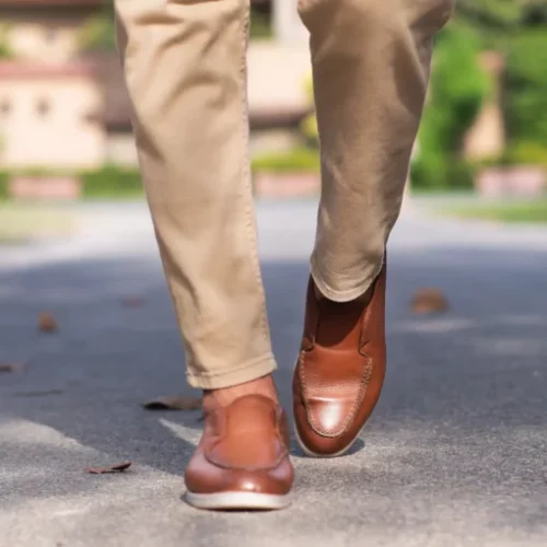 Jim Men's Brown Dress Leather Loafers The Leather City