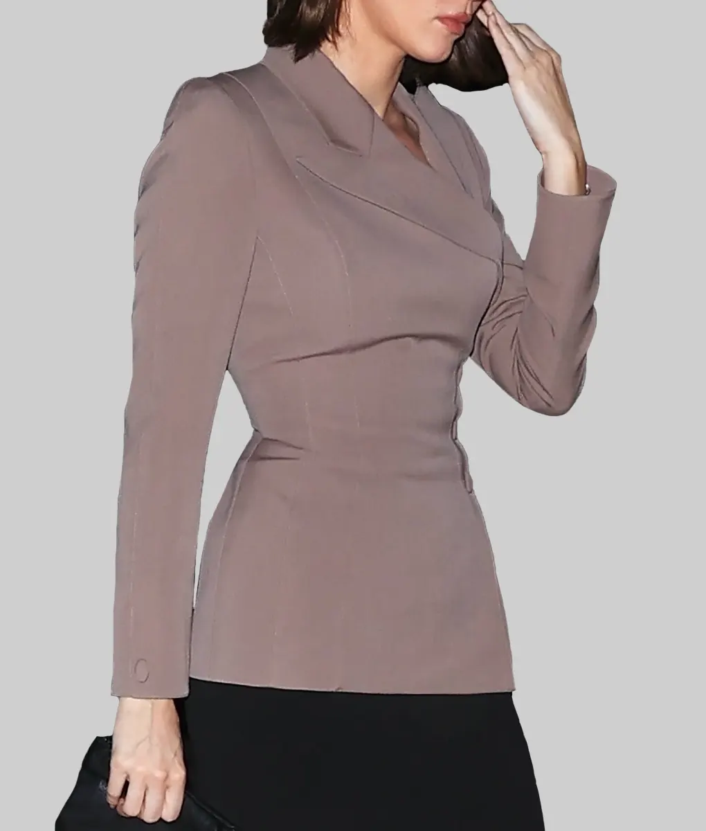 Kendall Jenner Mauve Blazer - Kendall Jenner Mauve Blazer - Side View
