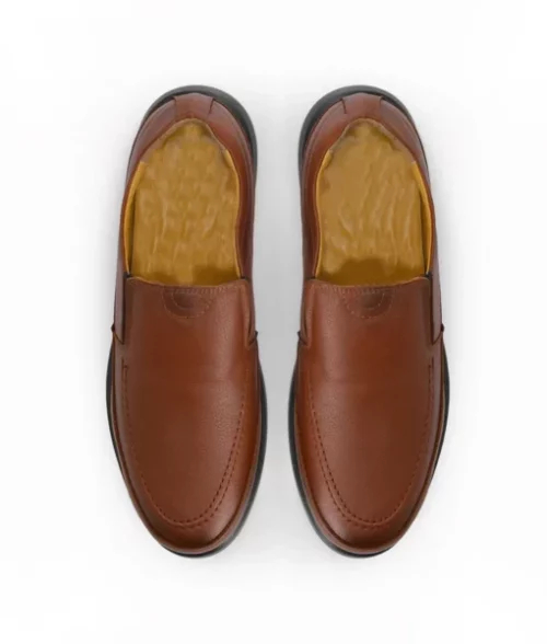 Mike Men's Brown Leather Dress Sneakers The Leather City