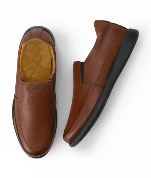 Mike Men's Brown Leather Dress Sneakers The Leather City