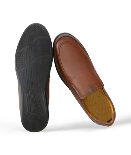 Mike Men's Brown Leather Dress Sneakers The Leather City