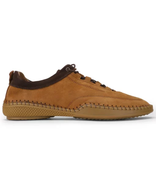Paul Men's Tan Casual Low Top Suede Sneakers The Leather City