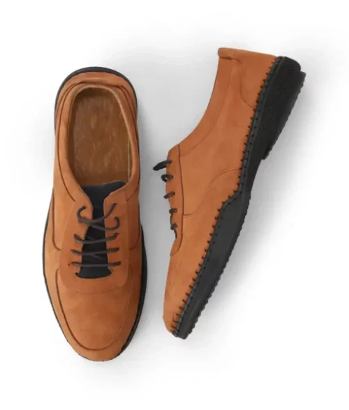 Peter Men's Brown Casual Low Top Suede Sneakers The Leather City