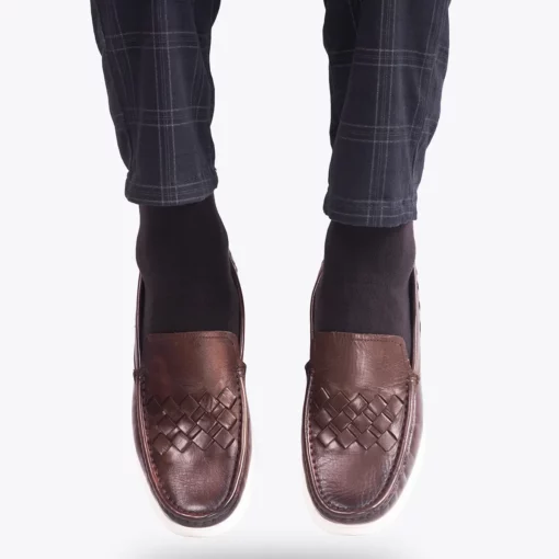 Tom Casual Leather Brown Loafers The Leather City