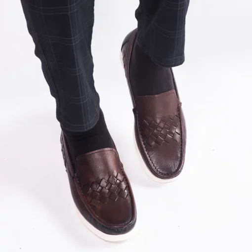 Tom Casual Leather Brown Loafers The Leather City