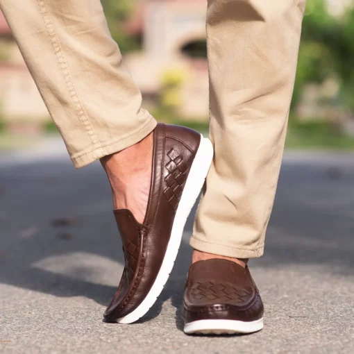 Tom Casual Leather Brown Loafers The Leather City