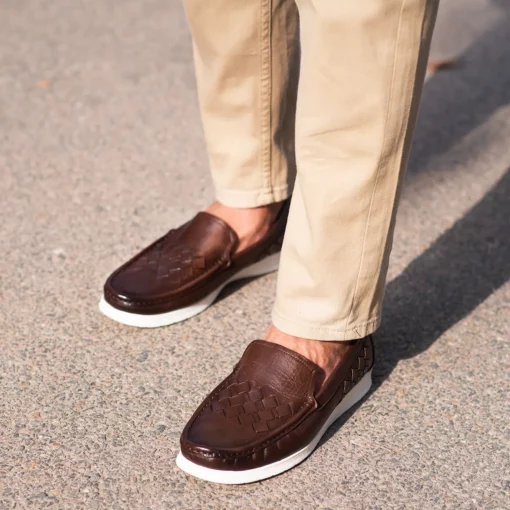Tom Casual Leather Brown Loafers - Image 8