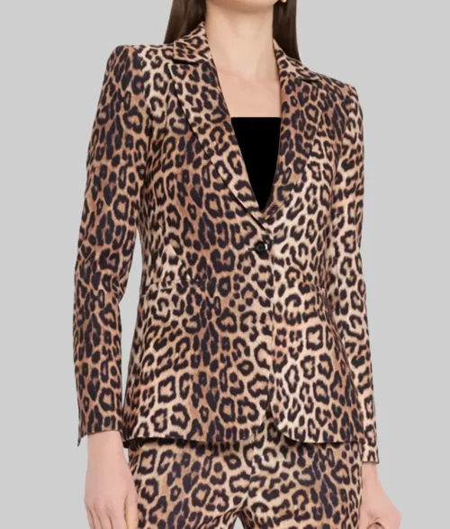 Amanda Holden Leopard Print Blazer - Britians Got Talent SR18 Amanda Holden Leopard Print Blazer - Right View