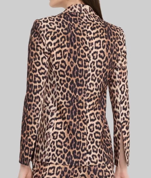 Amanda Holden Leopard Print Blazer - Britians Got Talent SR18 Amanda Holden Leopard Print Blazer - Back View