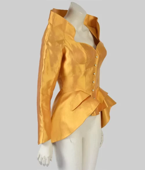 Anya Taylor-Joy Golden Jacket-SNL50 Anya Taylor-Joy Golden Jacket - Side View