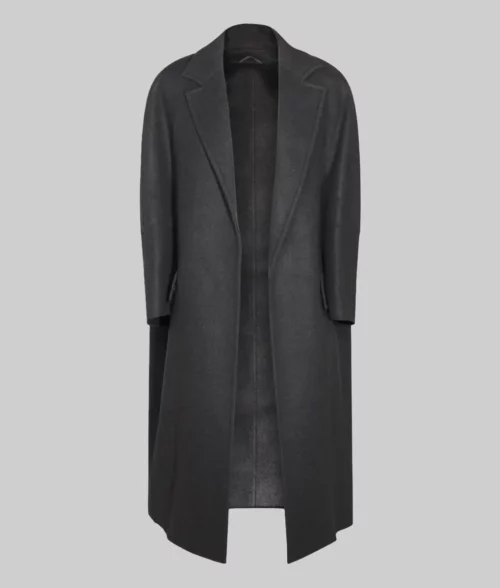 Luke Newton Grey Wool Coat-Luke Newton Grey Wool Coat - Front View