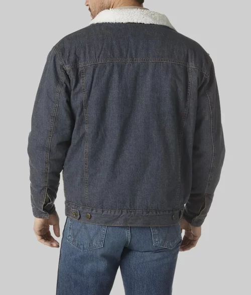 Ransom Canyon Josh Duhamel Denim Jacket - Ransom Canyon Josh Duhamel (Staten Kirkland) Blue Denim Jacket - Back View