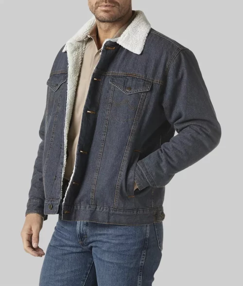 Ransom Canyon Josh Duhamel Denim Jacket - Ransom Canyon Josh Duhamel (Staten Kirkland) Blue Denim Jacket - Side View