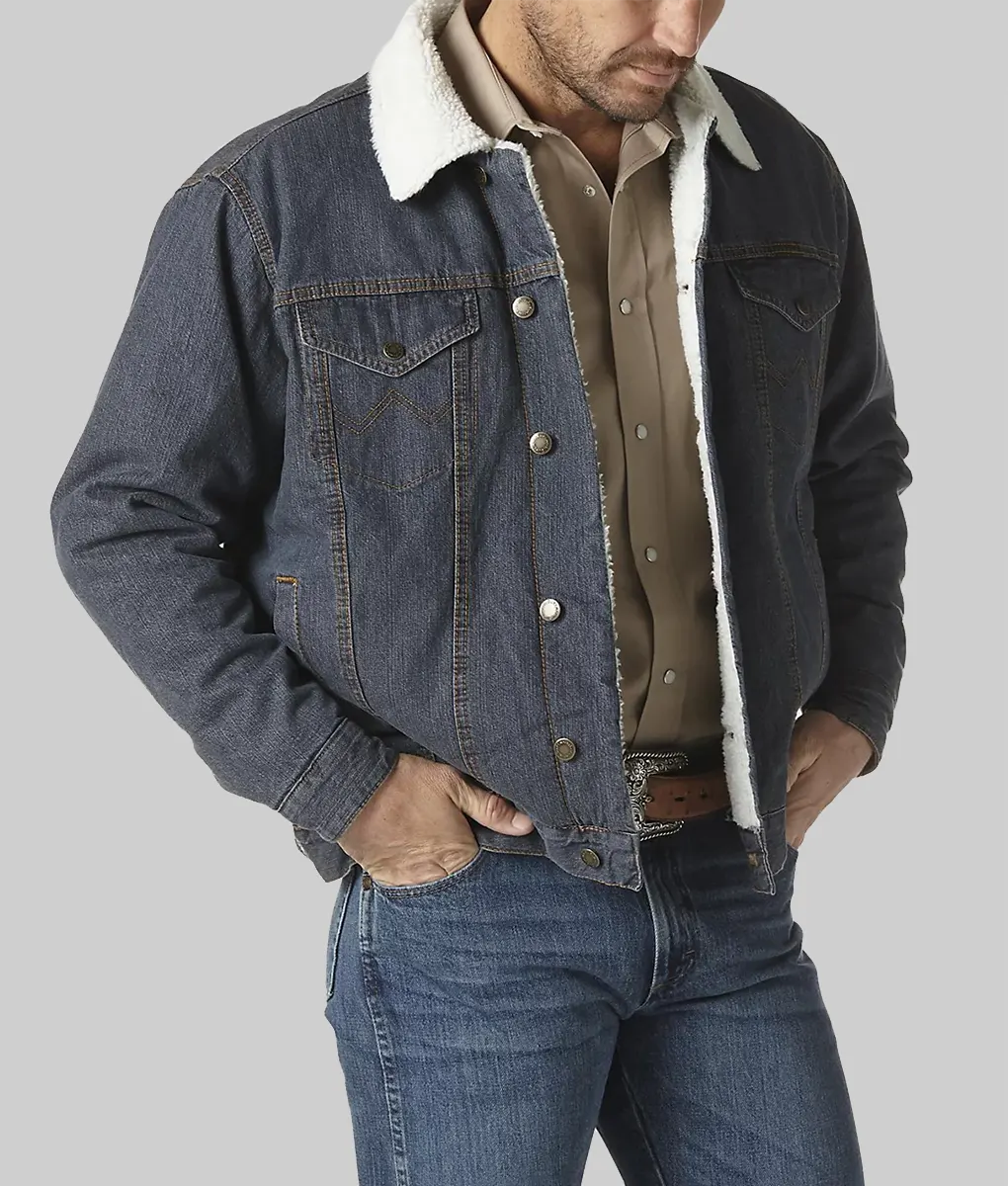 Ransom Canyon Josh Duhamel Denim Jacket - Ransom Canyon Josh Duhamel (Staten Kirkland) Blue Denim Jacket - Front View