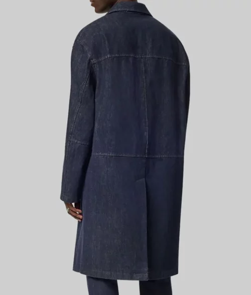 The Equalizer Queen Latifah Blue Denim Coat-The Equalizer S05 Queen Latifah (Robyn McCall) Blue Denim Coat - Back View