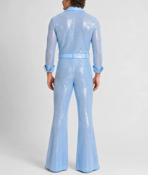 Benson Sequin Blue Jumpsuit - Back