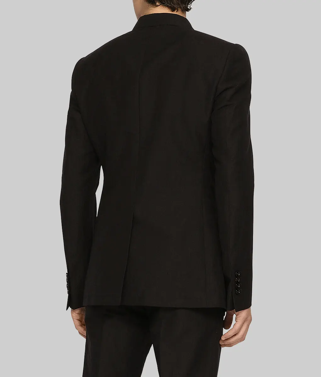David Beckham Black Blazer - David Beckham Black Blazer - Back View