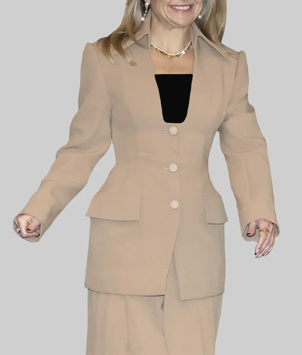 Kate Hudson Brown Blazer - Kate Hudson Brown Blazer - Front View
