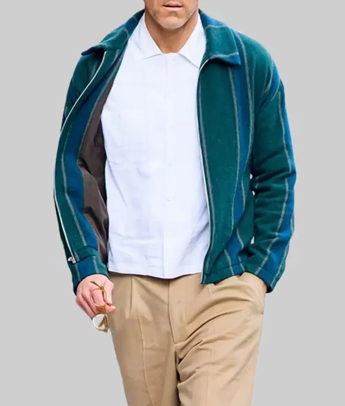 Ryan Reynolds Classic Stripes Wool Jacket - Ryan Reynolds Classic Stripes Wool Jacket - Celeb View