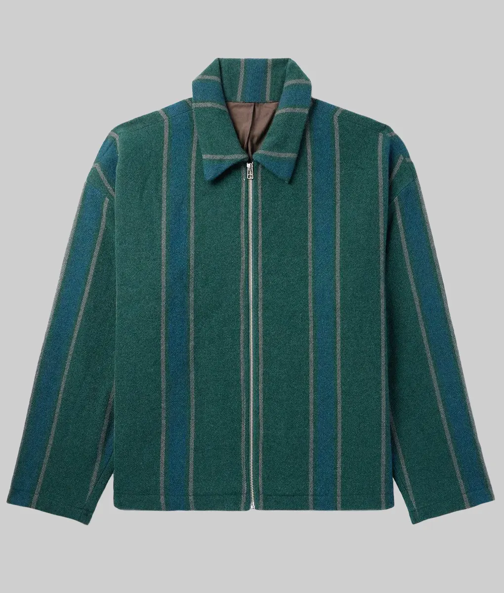 Ryan Reynolds Classic Stripes Wool Jacket - Ryan Reynolds Classic Stripes Wool Jacket - Front View