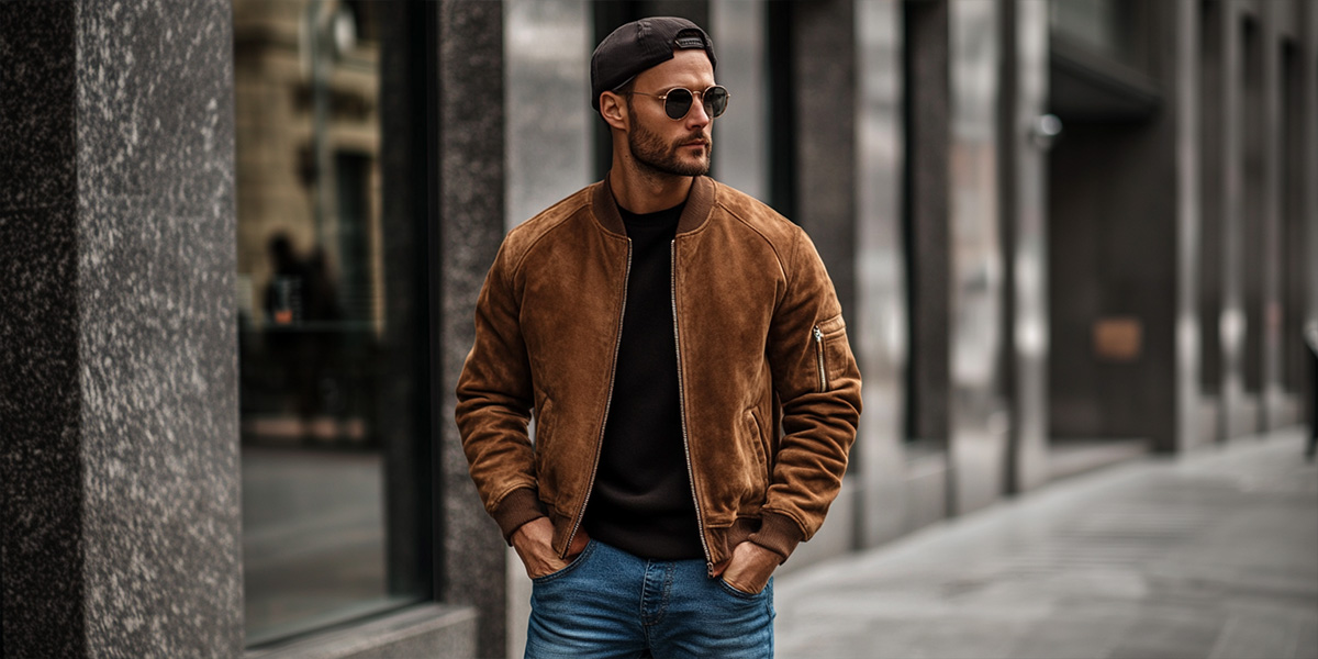 Suede Bomber Jackets