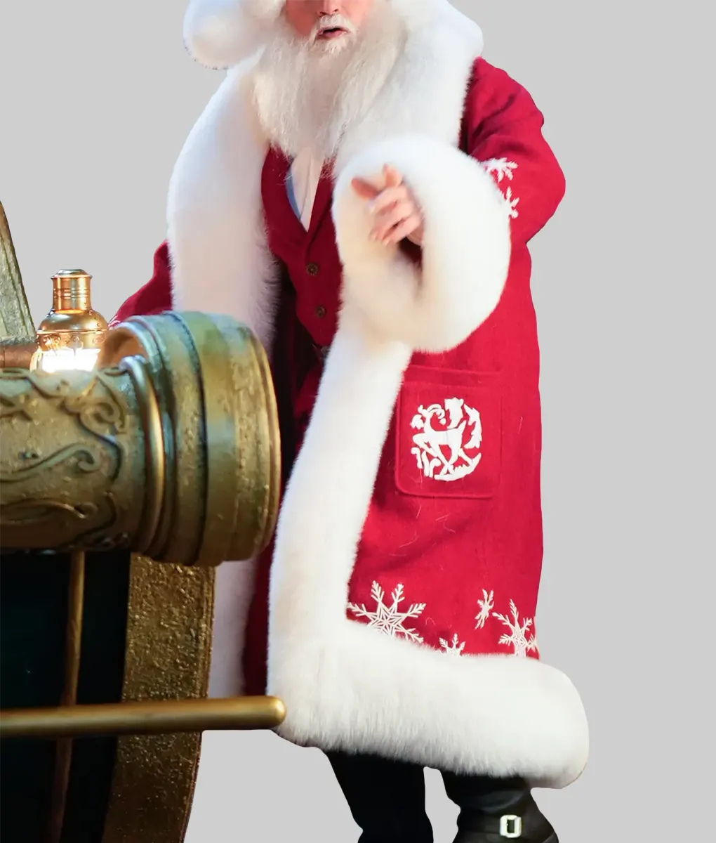 The Man With The Bag Arnold Schwarzenegger Santa Coat - The Man With The Bag Arnold Schwarzenegger Santa Coat - Left View