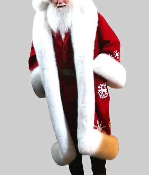 The Man With The Bag Arnold Schwarzenegger Santa Coat - The Man With The Bag Arnold Schwarzenegger Santa Coat - Side View