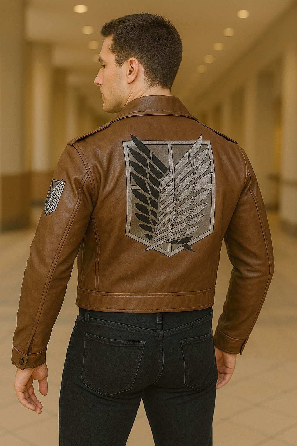 Attack On Titan Levi Ackerman Leather Jacket - back
