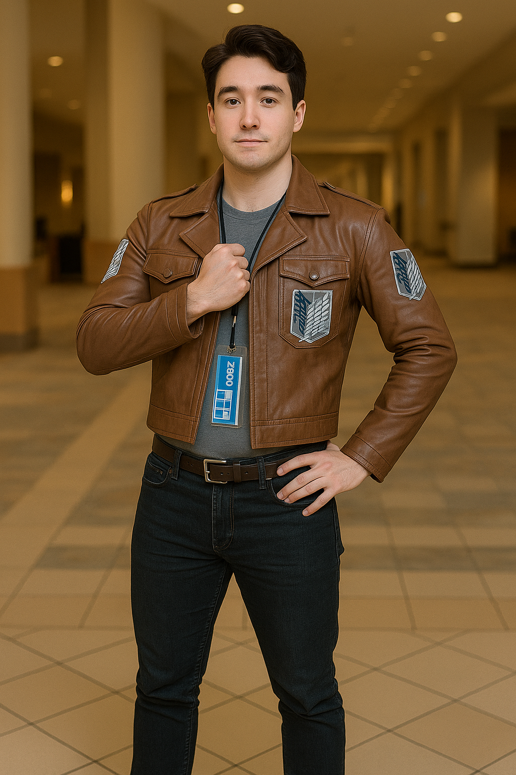 Attack On Titan Levi Ackerman Leather Jacket - Front