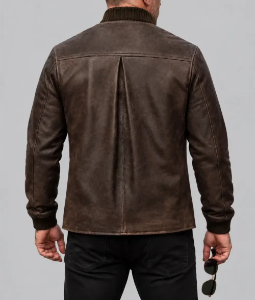 Brown MobLand Tom Hardy Jacket - Back