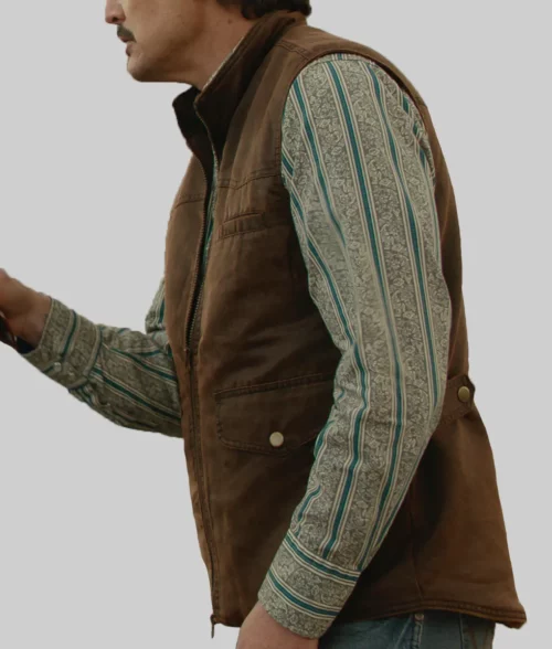 Eddington Pedro Pascal Brown Vest - Eddington Pedro Pascal (Ted Garcia) Brown Vest - Celeb