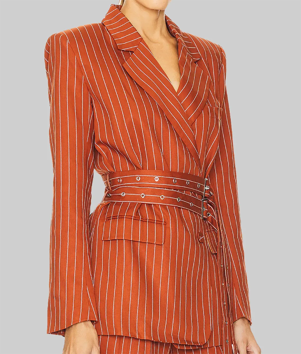 Found Shanola Hampton Belted Blazer - Found Shanola Hampton Belted Blazer - Size