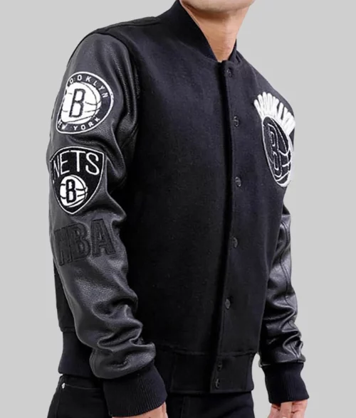 Greyson Men's Black Varsity Jacket - Clearance Item -Side