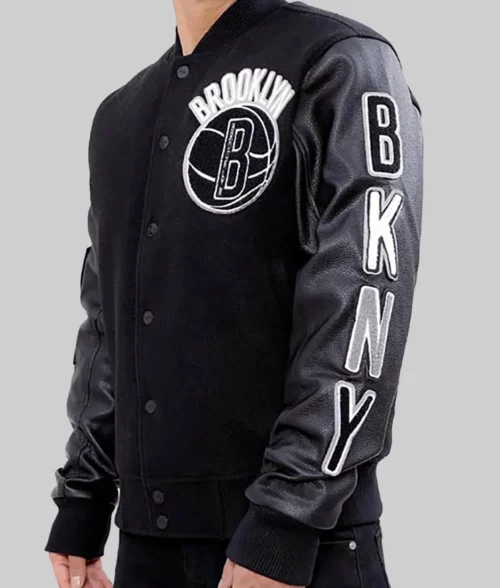 Greyson Men's Black Varsity Jacket - Clearance Item -Side