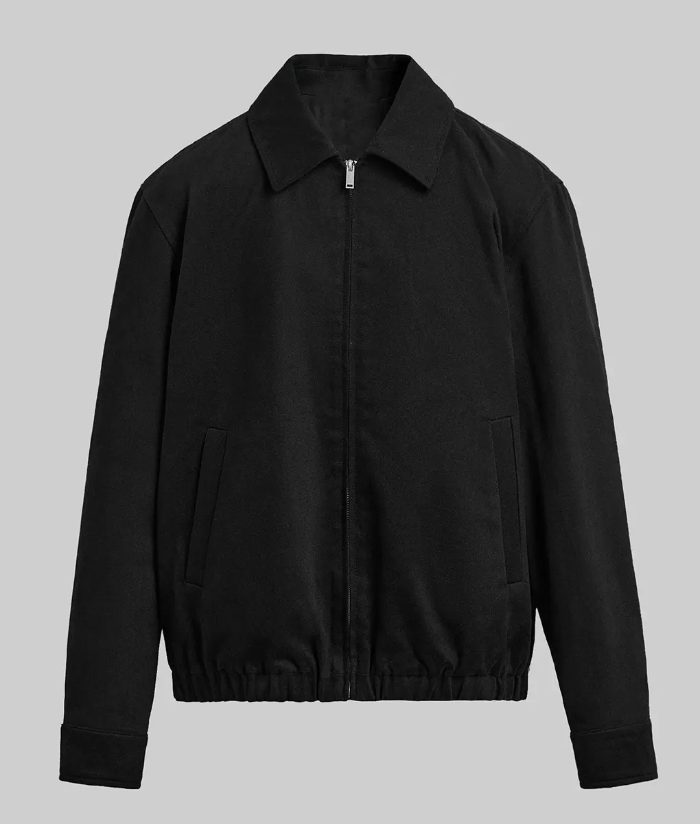 Ryan Gosling Black Cotton Polyester Jacket - CinemaCon 2025 Ryan Gosling Black Cotton Polyester Jacket - Front View