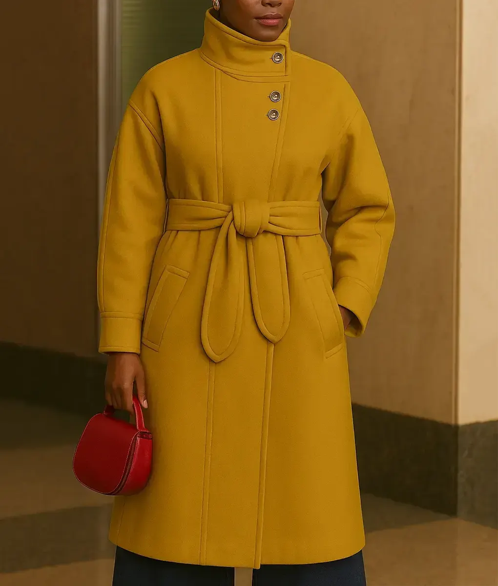 Found Season 2 Shanola Hampton Wool Coat - Found Season 2 Shanola Hampton (Gabi Mosely) Wool Coat - Front