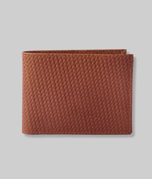 Kevin Men's Brown Leather Wallet - Front