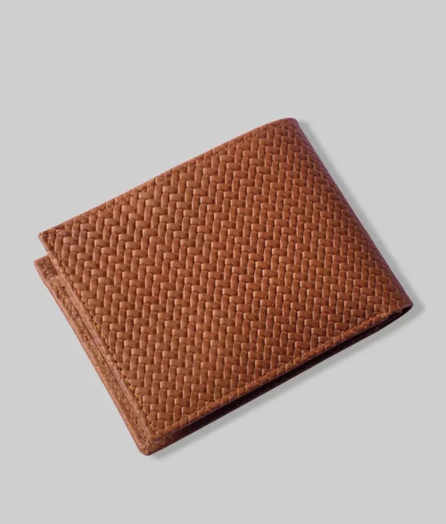 Kevin Men's Brown Leather Wallet - Side