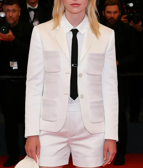 Cannes Film Festival Kristen Stewart White Blazer TLC