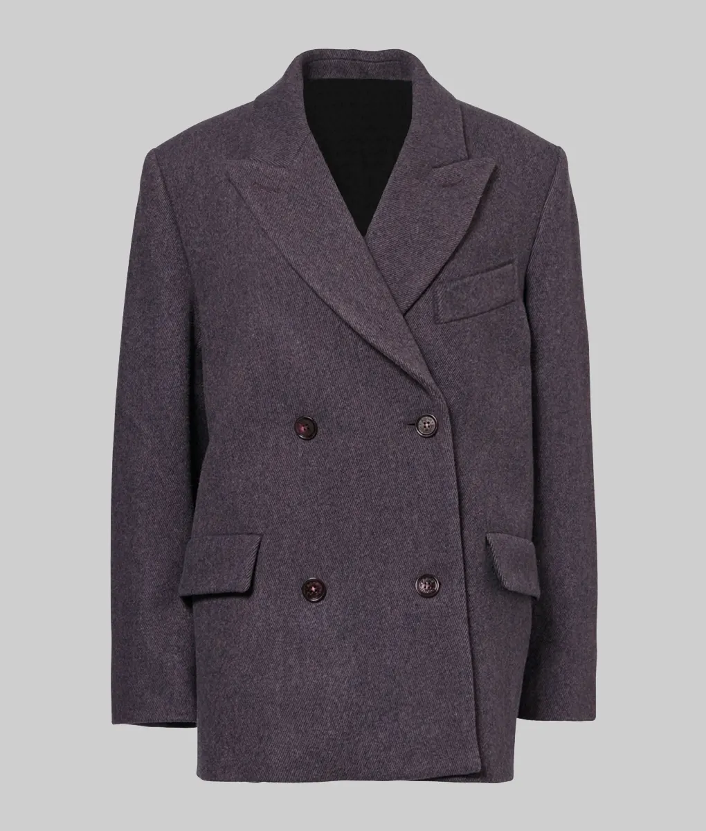 Liliuxy Double-Breasted Wool-Blend Blazer main image 0