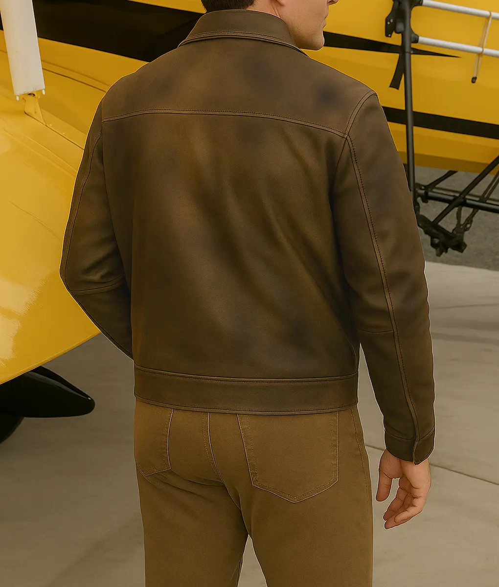 Mission Impossible The Final Reckoning Tom Cruise Brown Jacket - Mission Impossible The Final Reckoning Tom Cruise Brown Jacket - Back