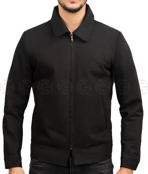 Reece Esteban Men's Black Cotton Jacket - Clearance Item